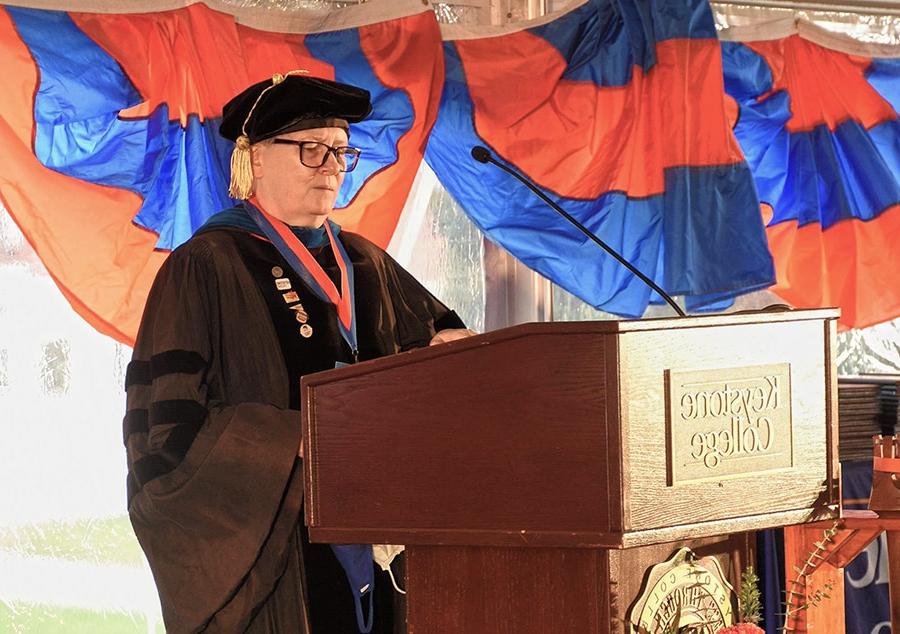 Sherry Strain at Commencement